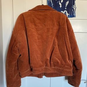 Orange Corduroy Bomber jacket